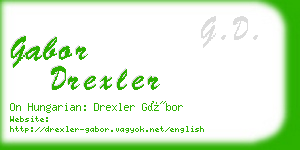 gabor drexler business card